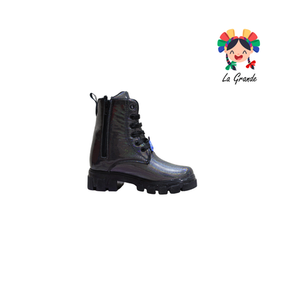 B10 DANIELS Negro Luminos Bota Casual con Luces para Niña