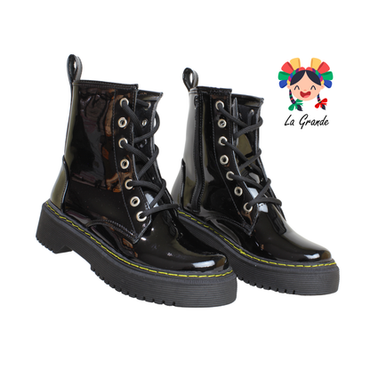 2216 MIG NACEREM Negro Charol Bota Casual para Dama
