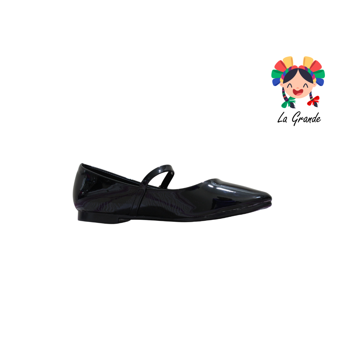 1008 CAPRICHOSA Negro Charol Balerina para Dama