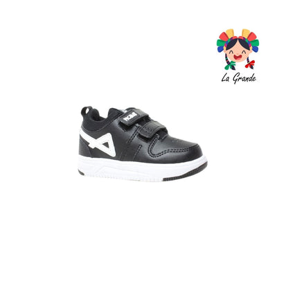 380 PICHUS Negro Blanco Sint Tenis Casual para Niña y Niño