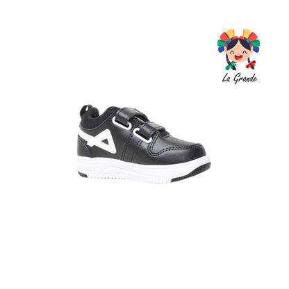 380 PICHUS Negro Blanco Sint Tenis Casual para Niña y Niño