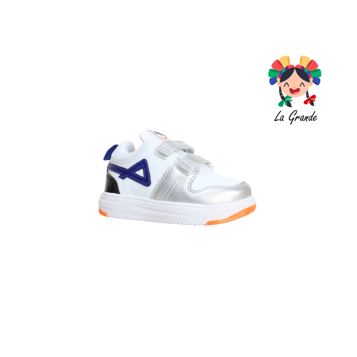 380 PICHUS Blanco Gris Rey Sint Tenis Casual para Niño