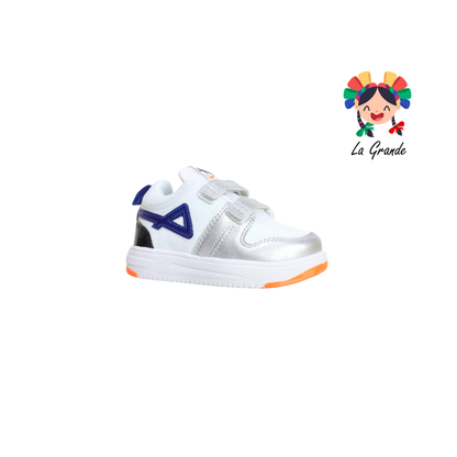 380 PICHUS Blanco Gris Rey Sint Tenis Casual para Niño