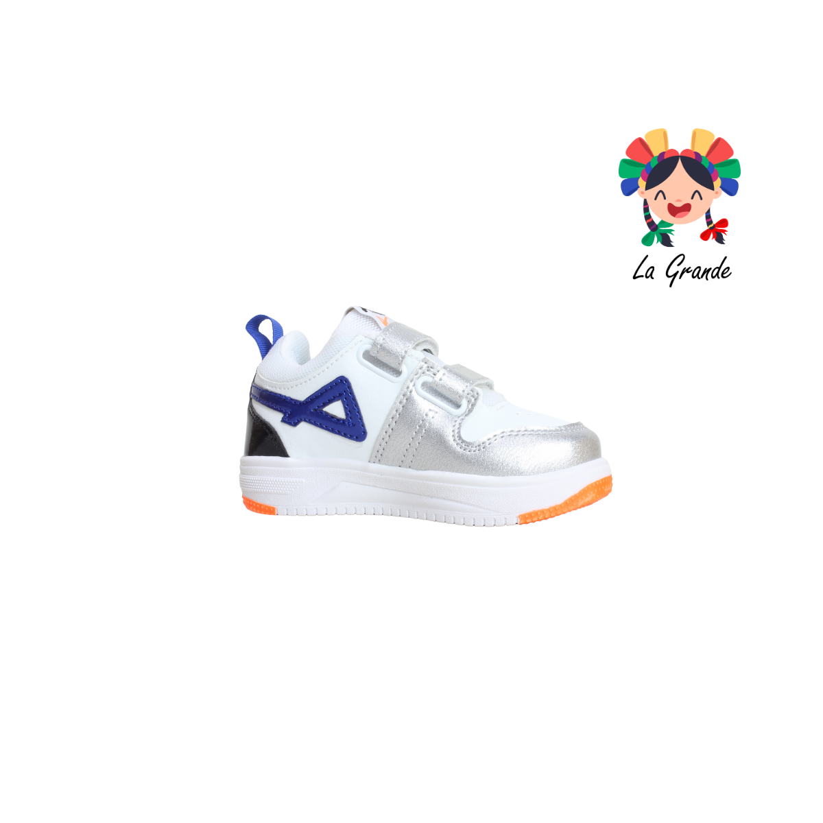380 PICHUS Blanco Gris Rey Sint Tenis Casual para Niño