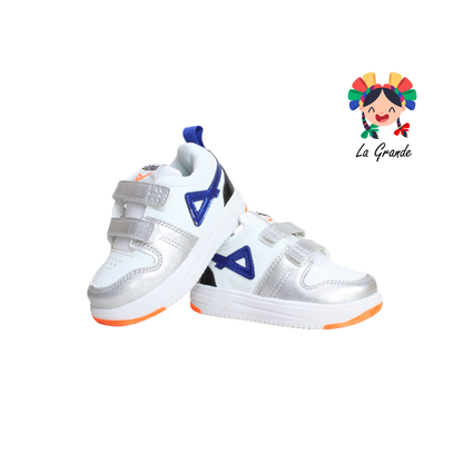 380 PICHUS Blanco Gris Rey Sint Tenis Casual para Niño