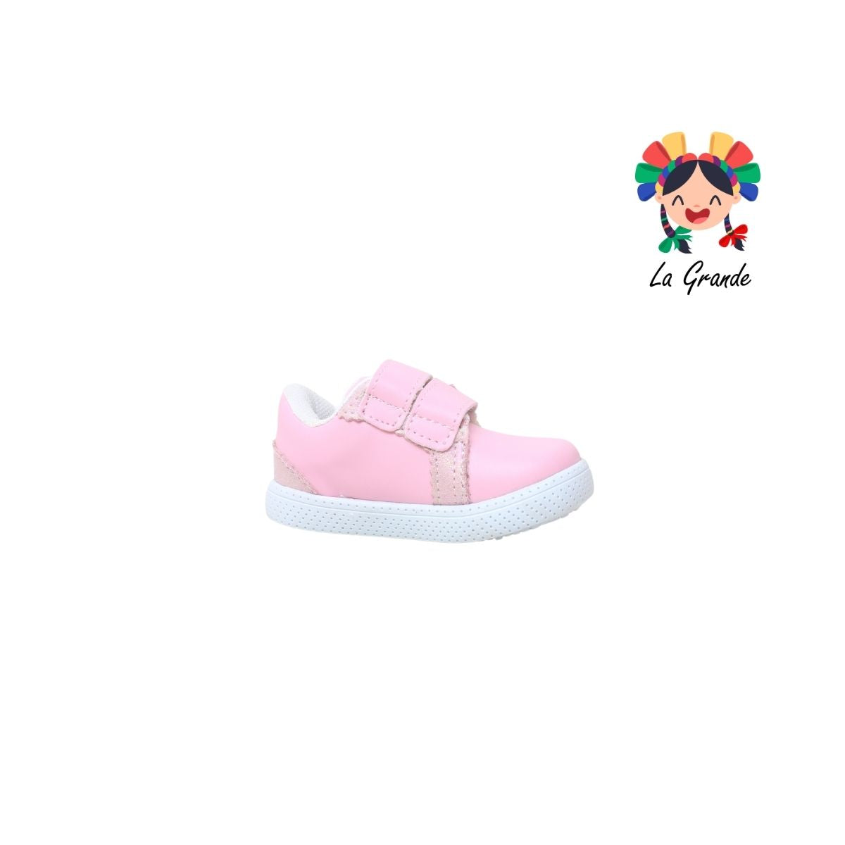 381061 PEKE KIDS Rosa Sintético Tenis Casual para Bebé
