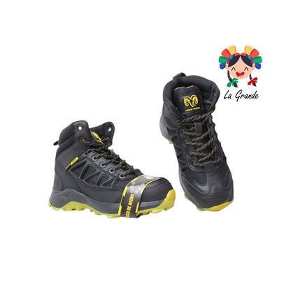 9504 RAM Negro Amarillo Bota Industrial con Casco para Caballero