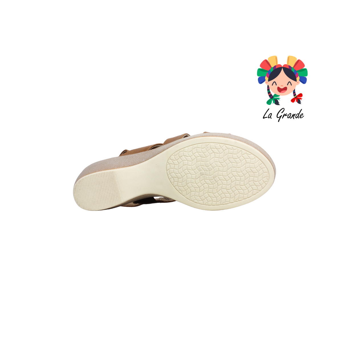 38301 LADY PAULINA Canela Napa Sandalia Casual para Dama
