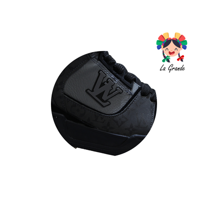 160 WALKQUIR Oxford Negro Tenis Casual para Caballero