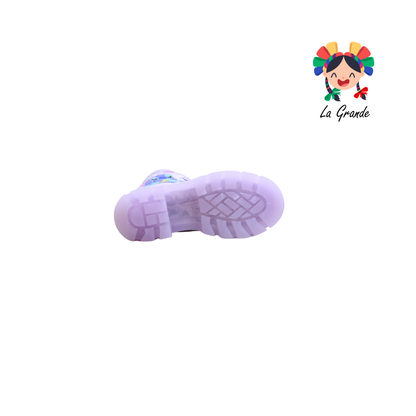B10 DANIELS Lila Luminos Bota Casual con Luces para Niña