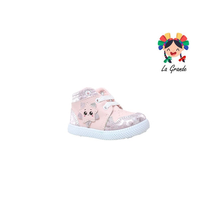 38A50 PEKE KIDS Rosa Brillos Sintético Tenis Casual para Bebé