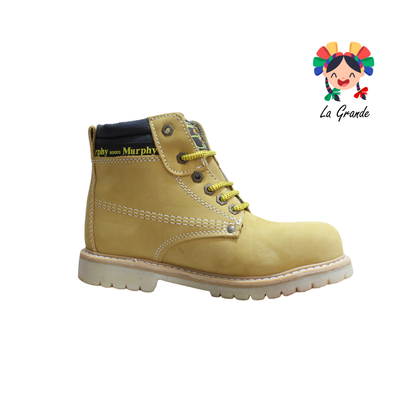 033 MURPHY Miel Claro Nobuck Bota con Casquillo para Caballero