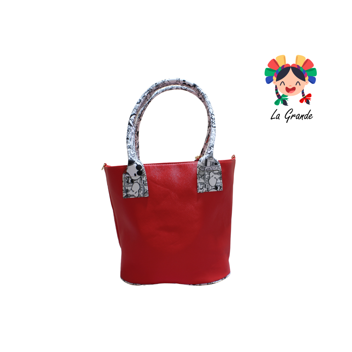062 SNOPY LUCCIANA Bolsa Rojo Casual Canasta para Dama
