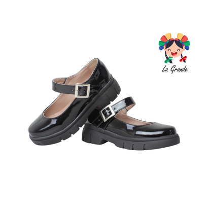 114 MIG NACEREM Negro Charol Zapato Escolar para Dama