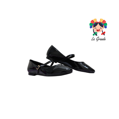 1008 CAPRICHOSA Negro Charol Balerina para Dama