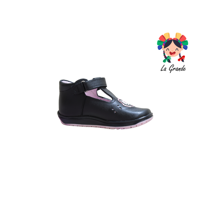 364 WIZZYZ Negro Charol Zapato Casual para Niña