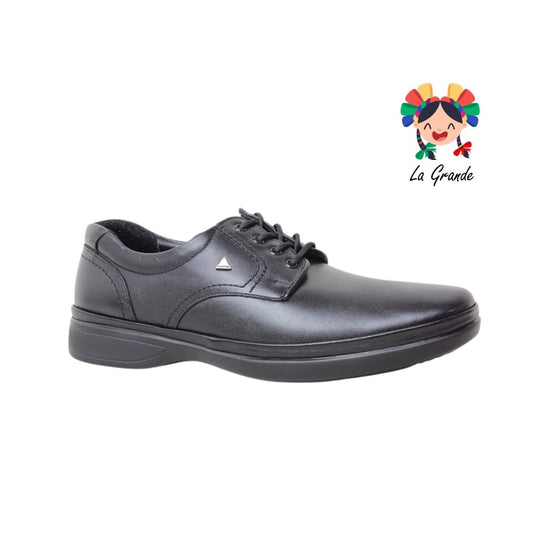 3901 PAZSTOR Negro Borrego Piel Zapato Casual para Caballero