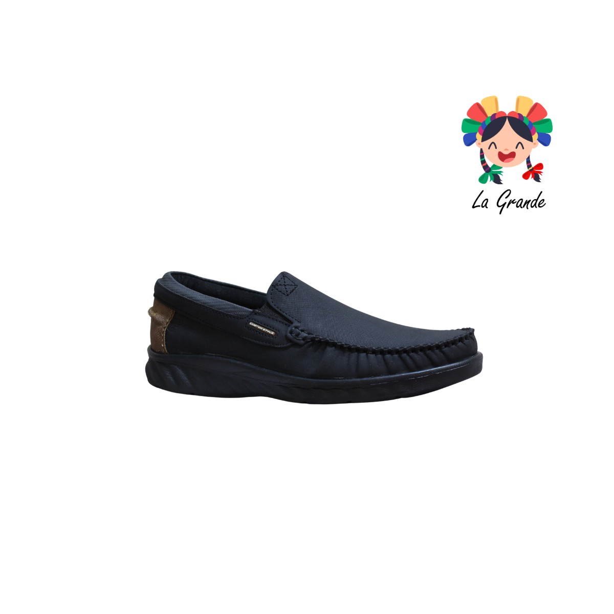 9504 CUSTOM Negro Camel Nobuck Zapato Casual para Caballero