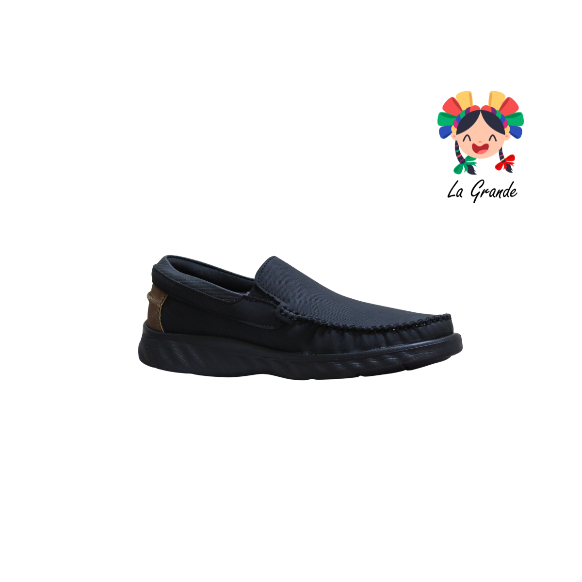 9504 CUSTOM Negro Camel Nobuck Zapato Casual para Caballero