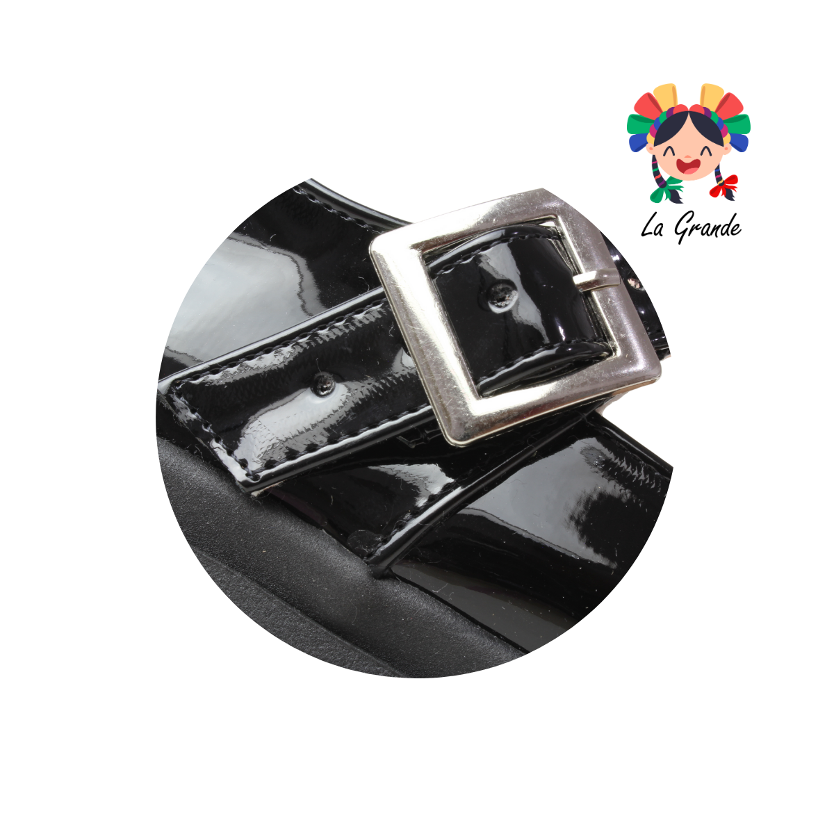 114 MIG NACEREM Negro Charol Zapato Escolar para Dama