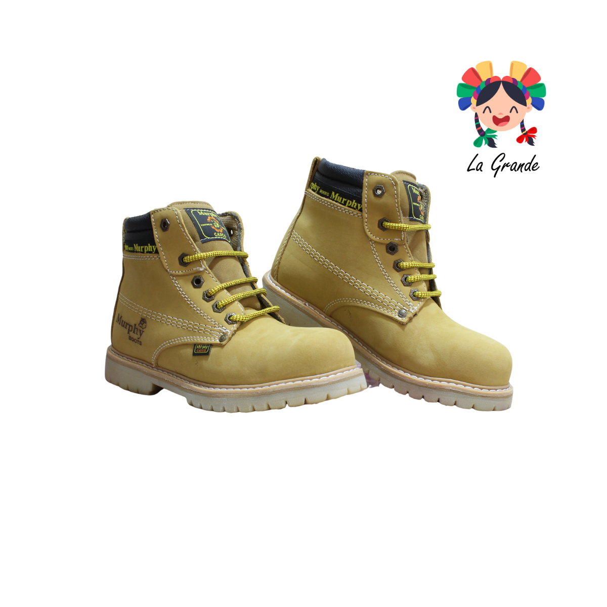 033 MURPHY Miel Claro Nobuck Bota con Casquillo para Caballero