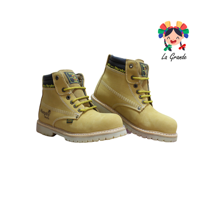 033 MURPHY Miel Claro Nobuck Bota con Casquillo para Caballero
