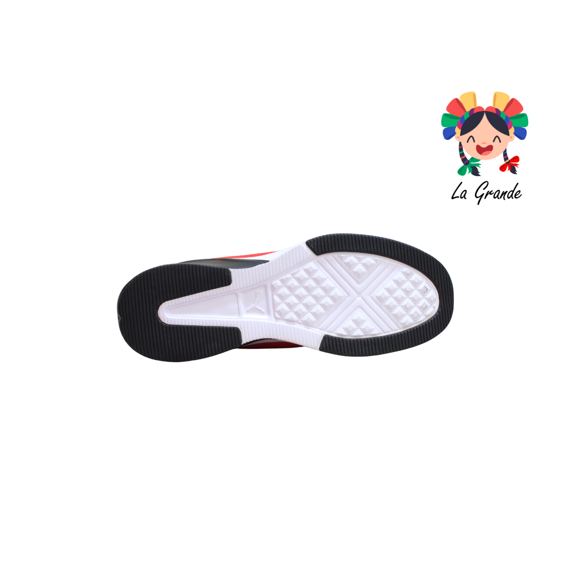 7618 PM Rojo Negro Bco Tenis Deportivo Importado Original Para Caballero