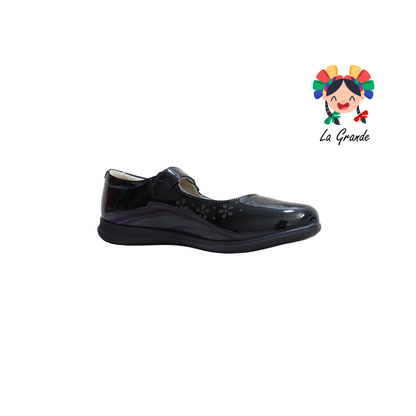 902 DOGI Negro Charol Zapato Escolar para Niña y Dama