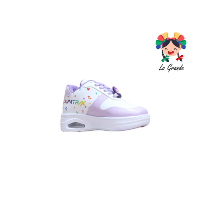 T2-01 DANIELS Blanco Lila Tenis Casual para Niña