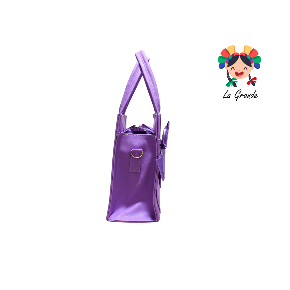 018 TONY Bolsa Morada Moño Casual tipo Cajita para Dama