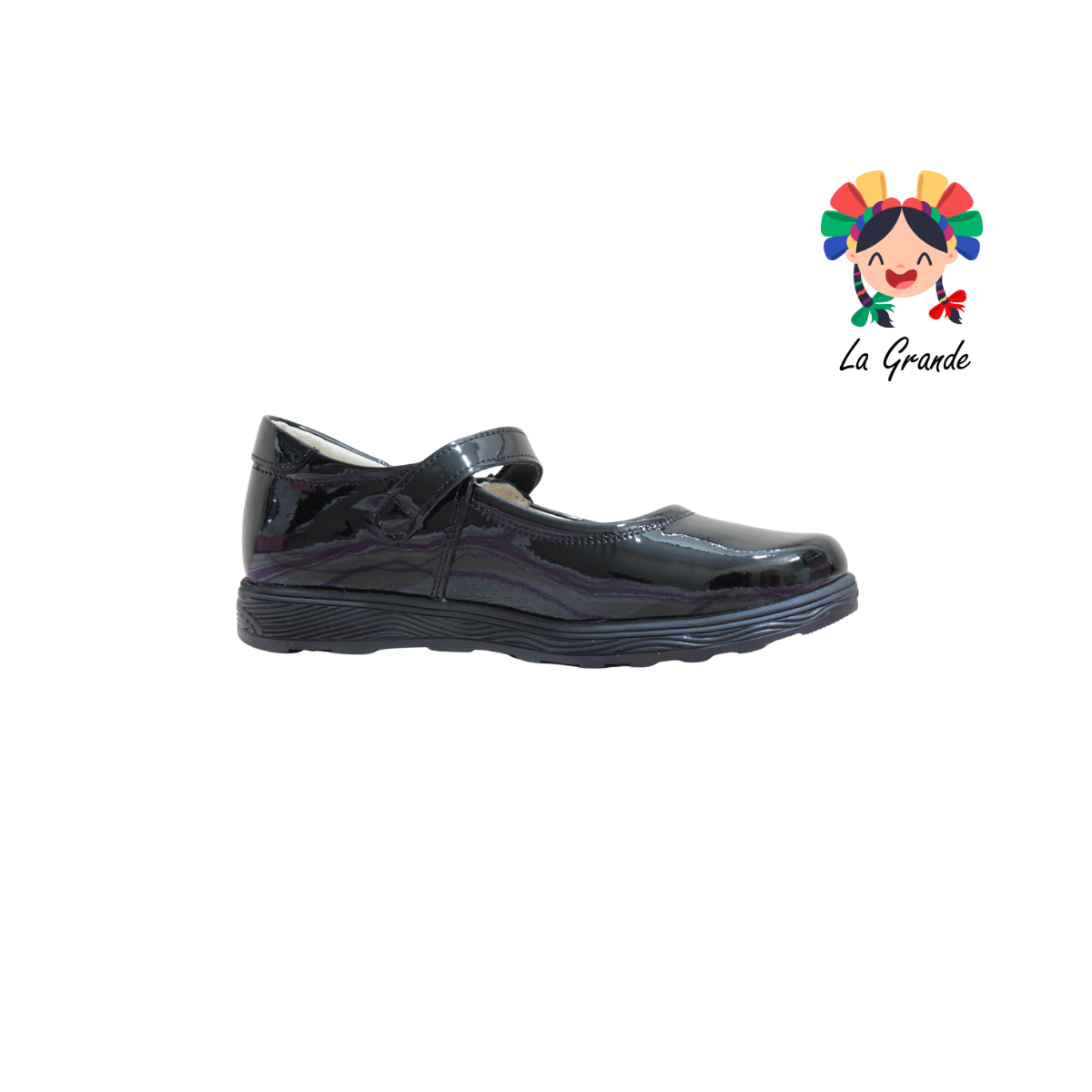 1930 MUJER BONITA Negro Charol Zapato Escolar para Dama