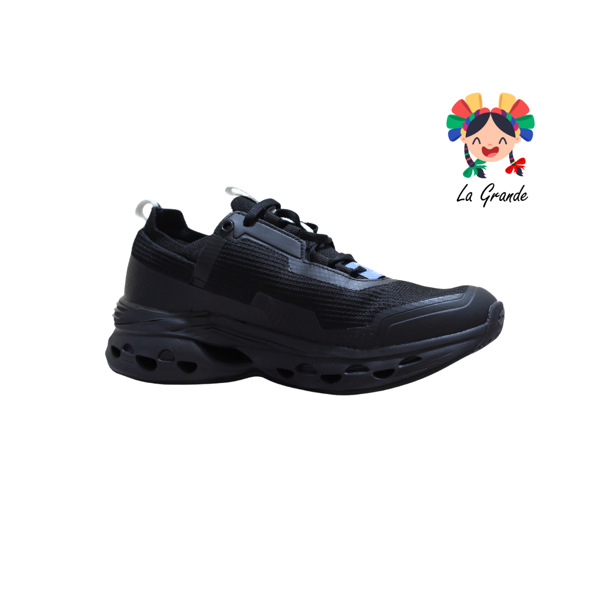 0H552001 LOTTO Negro Tenis Casual para Caballero