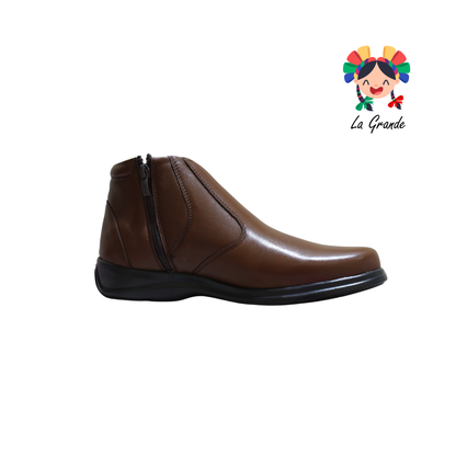 1091 KA99 Cogñac Borrego Piel Bota Confort para Caballero