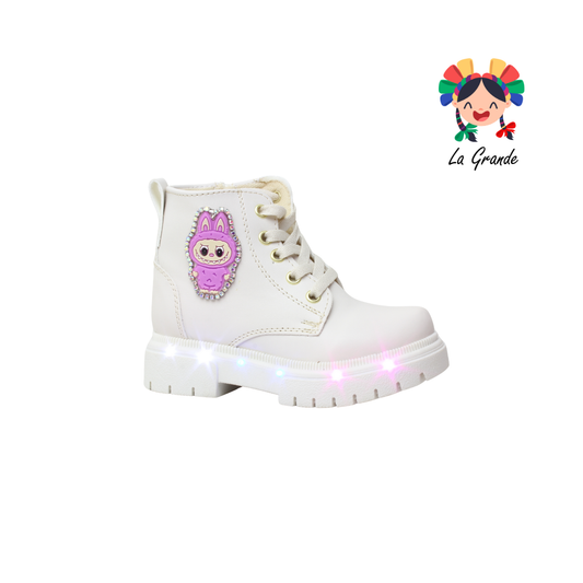 4000 LABU ANDRE LOV Latte Cabra Bota con Luz Led para Niña