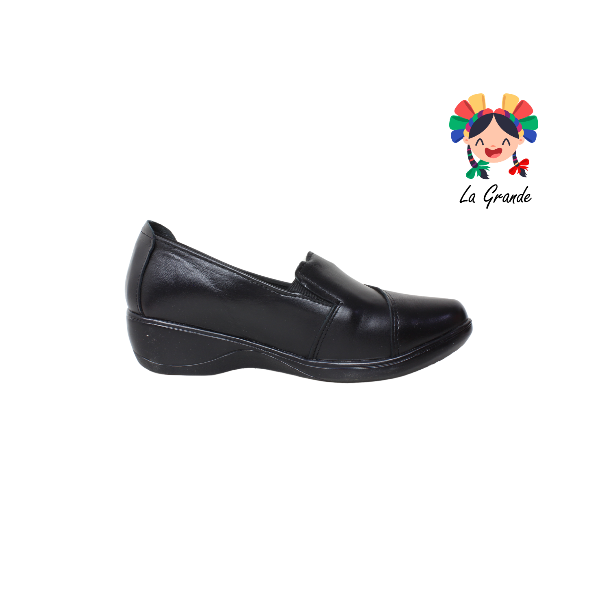 4000 CHELITAS Negro Piel Zapato Casual para Dama