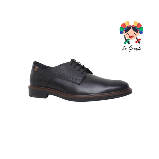 400 DERBY FLEXI Negro Piel Zapato de Vestir para Caballero