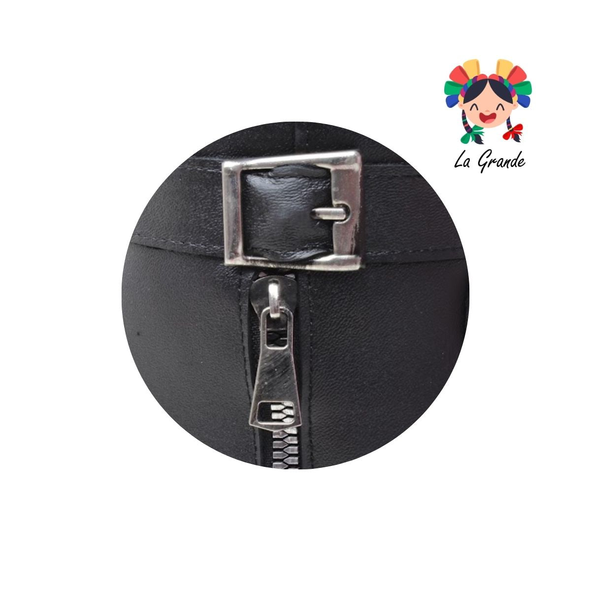 4002 BRIANDA Negro Piel Bota para Dama