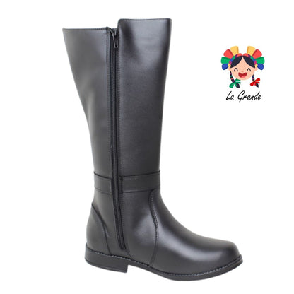 4002 BRIANDA Negro Piel Bota para Dama