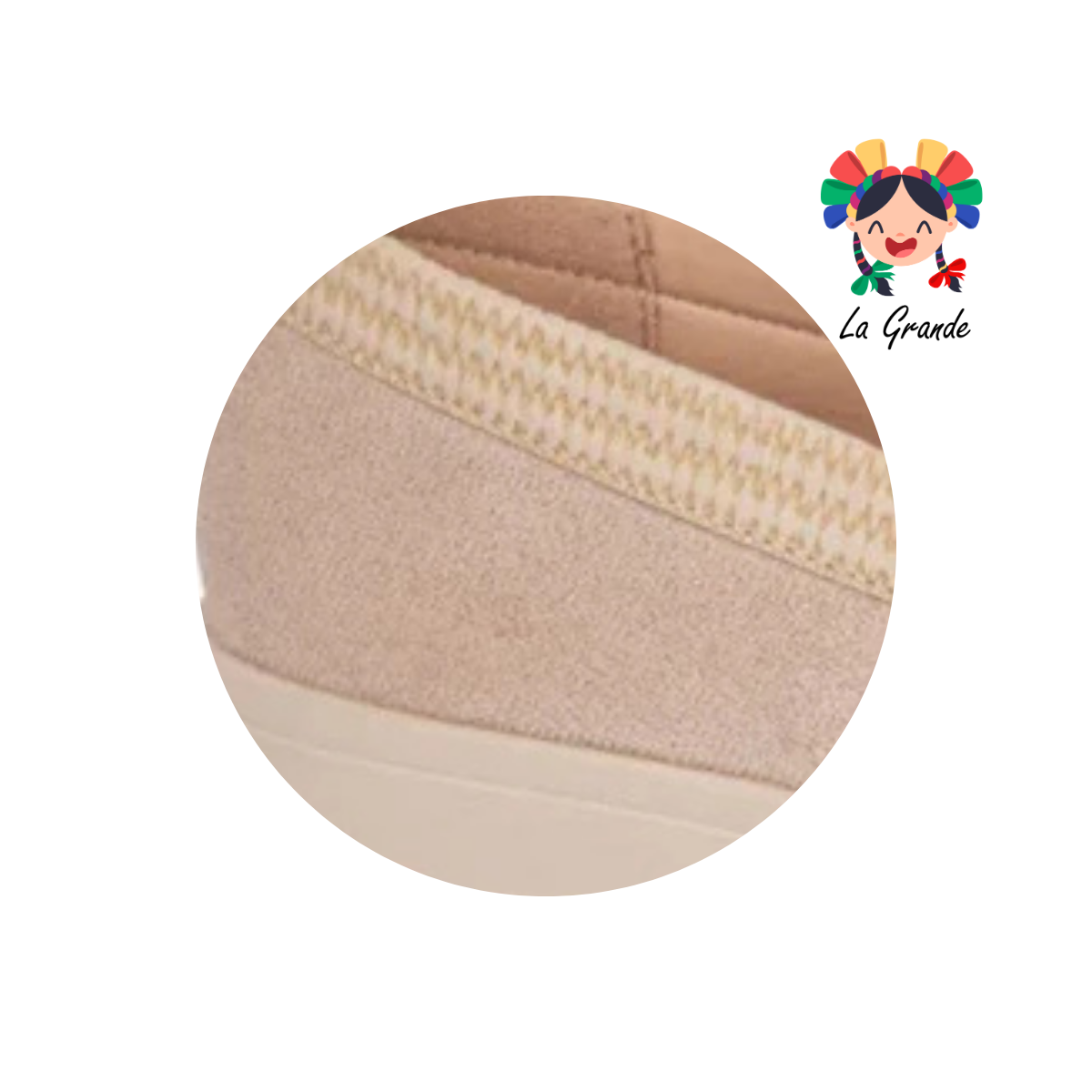 4003 SHOSH Taupe Sint Zapato tipo Mocasín para Dama