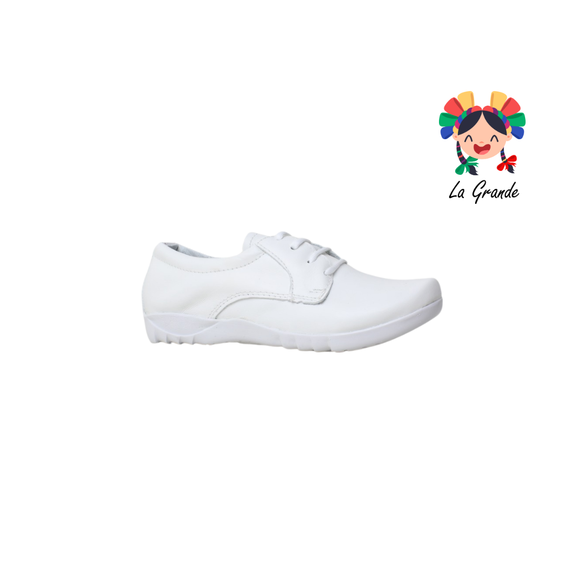 400 LORENA Blanco Piel zapato Clínico para Dama