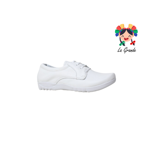 400 LORENA Blanco Piel zapato Clínico para Dama