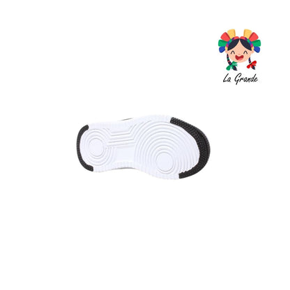 400 PICHUS Blanco Negro Sintético Tenis tipo Bota para Niña y Niño