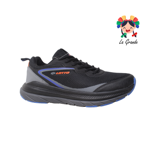 4013 LOTTO Negro Azul Tenis Importado Originales para Caballero