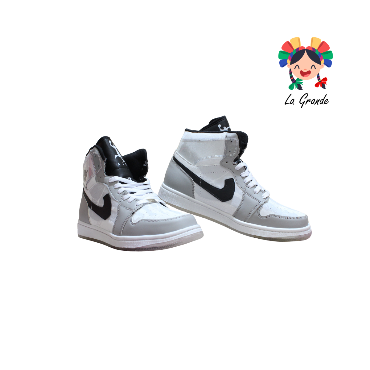 2603 HARMAN Bco Gris Ngo Tenis Casual para Dama Joven y Caballero