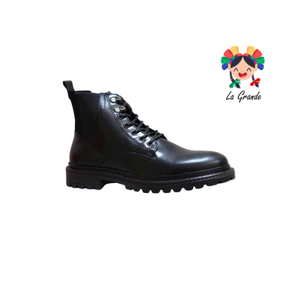 8350 MARISCAL Negro Piel Napa Bota para Caballero