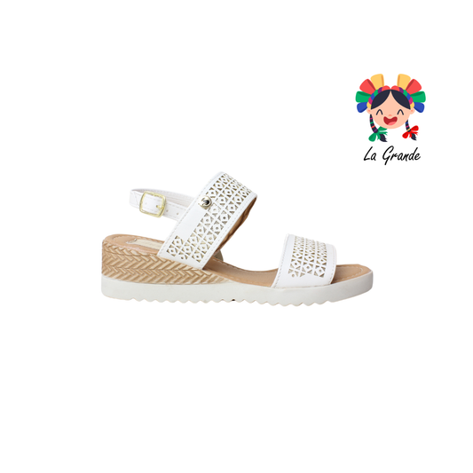 4036 SHADOW Blanco Sintético Huarache Casual para Dama