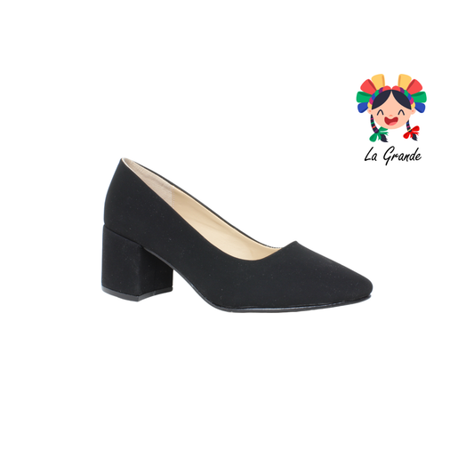 403 MARI ROSS Negro Nobuck Zapatilla de Vestir para Dama