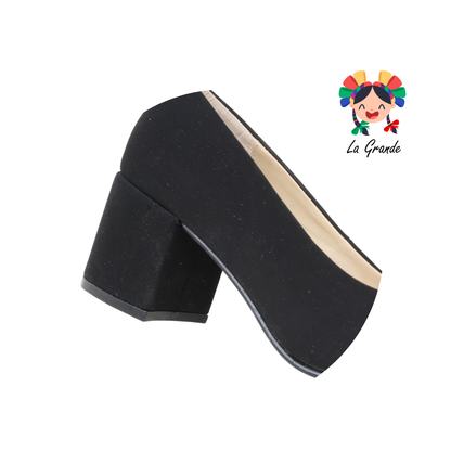 403 MARI ROSS Negro Nobuck Zapatilla de Vestir para Dama