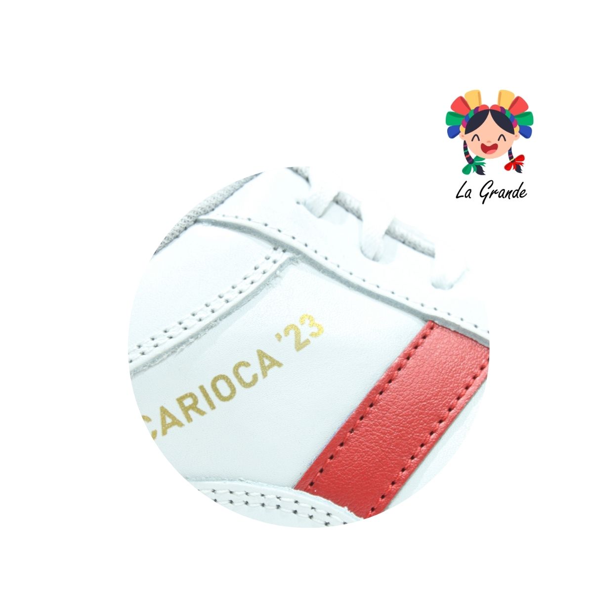 404 BOOSTER Blanco Rojo Piel Tenis para Caballero