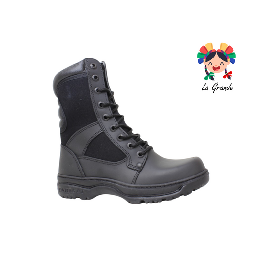 4052 COBRA Negro Napa Bota Policial para Dama, Joven  y Caballero